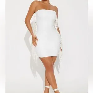 Fashion Nova | Dresses | Fringe Faux Leather Micro Mini Dress | Poshmark